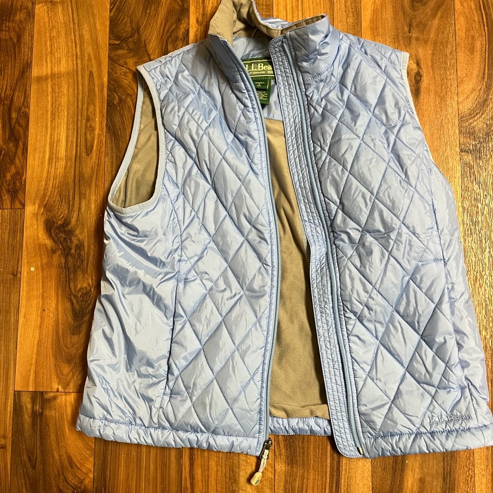 L.L. Bean Women's Blue Quilted Vest